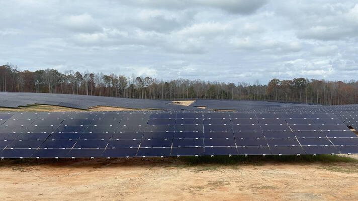 Community solar farm in North Carolina