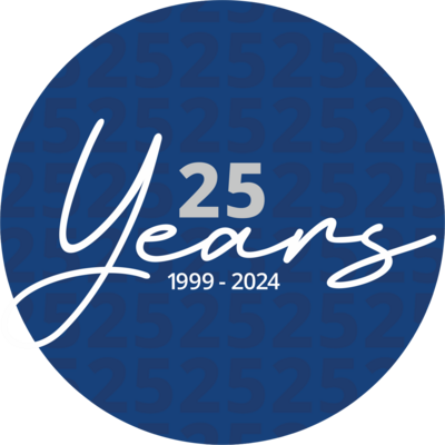 25 años de logotipo