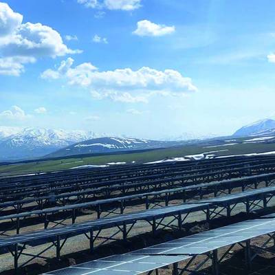 Solar Park in Tatvan, Türkei