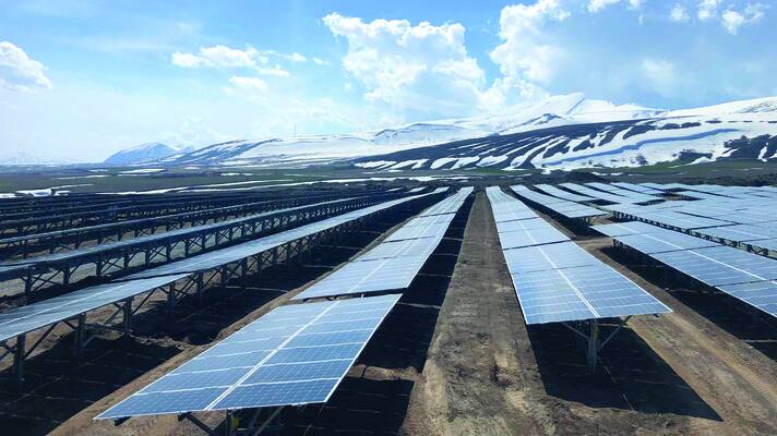 Solar Park in Tatvan, Türkei