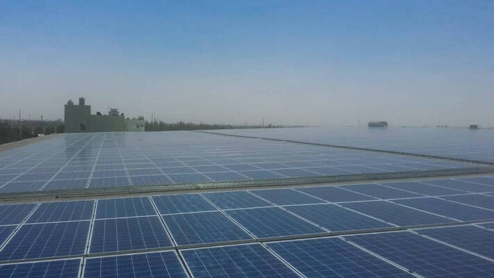 Solar roof in Dammam, Saudi Arabia